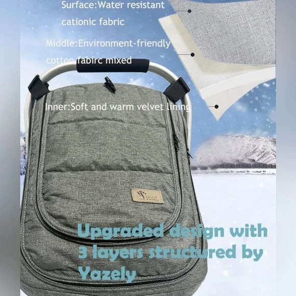 Yazely Winter Car Seat Cover EUC - Picture 6 of 10